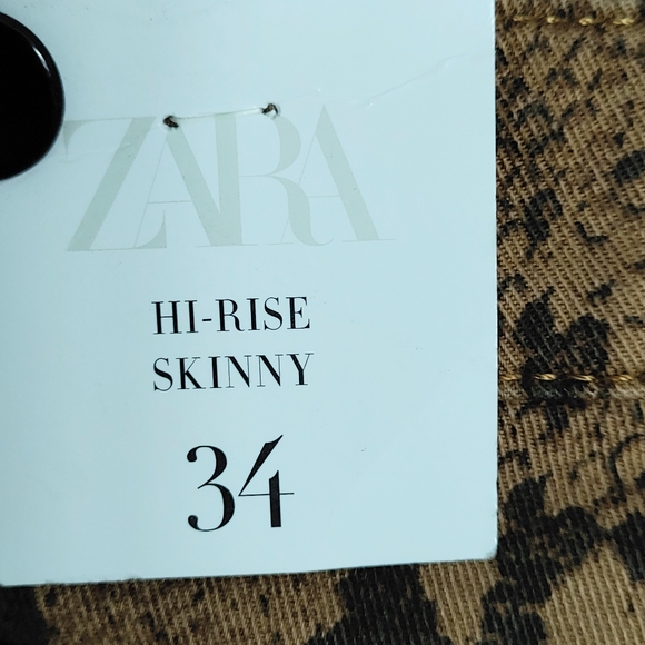 NWOT Snake Print Pants Hi-Rise Skinny Size… - Picture 5 of 6